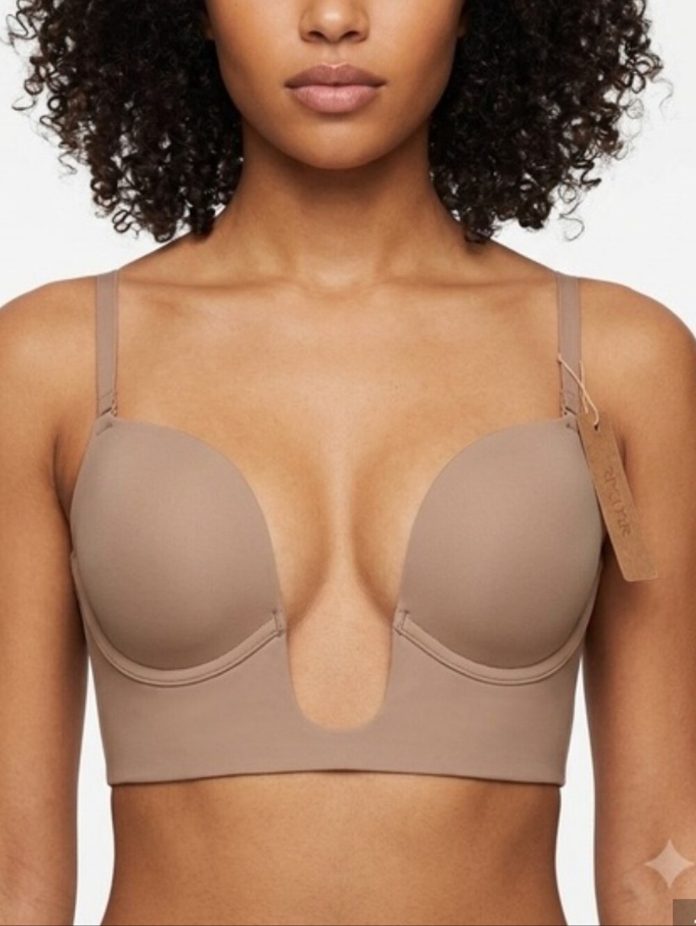 SKIMS Deep Plunge Bra – Women’s 4X | Sienna Brown | NWT